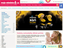 Tablet Screenshot of moje-miminko.cz